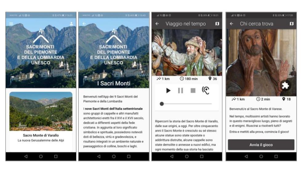 App Ufficiale dei Sacri Monti del Piemonte e della Lombardia
