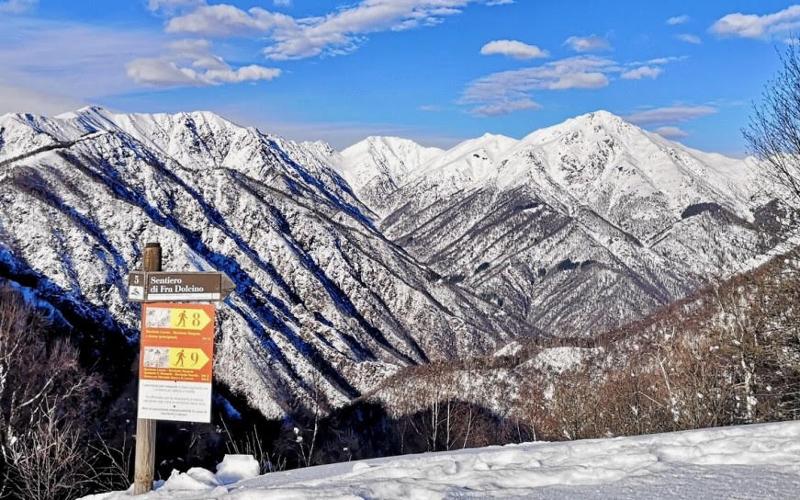 SNOWSHOEING TRIP TO BOCCHETTA MARGOSIO, IN THE SIGHT OF MONTE ROSA